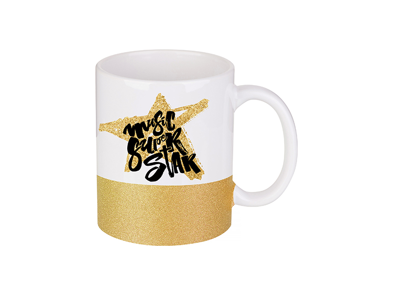 Šolja 11 oz u boji — Zlatna