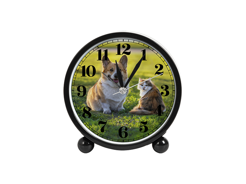 Sat alarm 10,5 × 11 cm — Crna