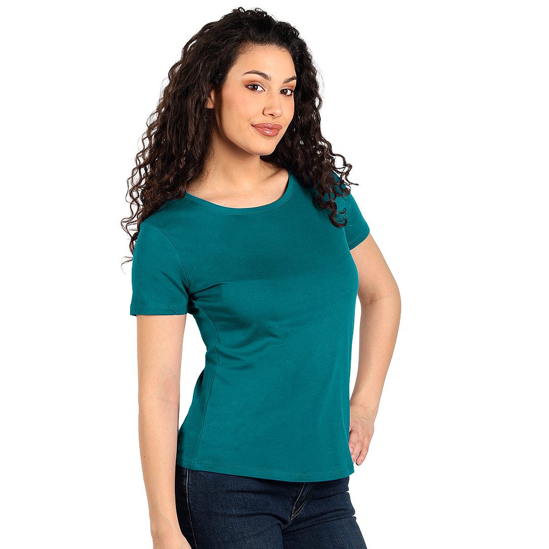 Majica color - Ženska — Petrol zelena